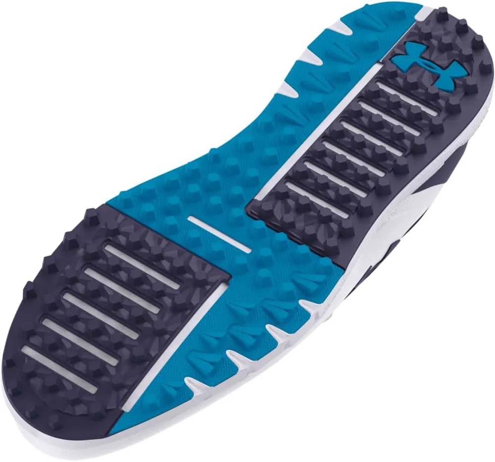Мужские гольф-кроссовки Under Armour Drive Fade без шипов, белый/синий — фото 4
