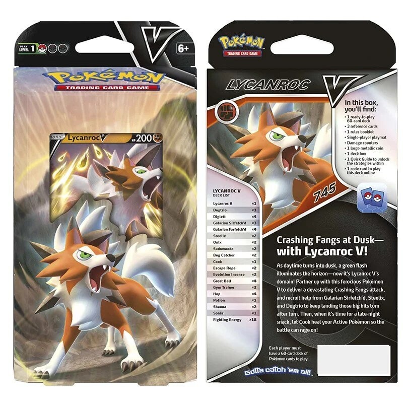 

Колода Pokemon TCG Колода Lycanroc, 60 карт