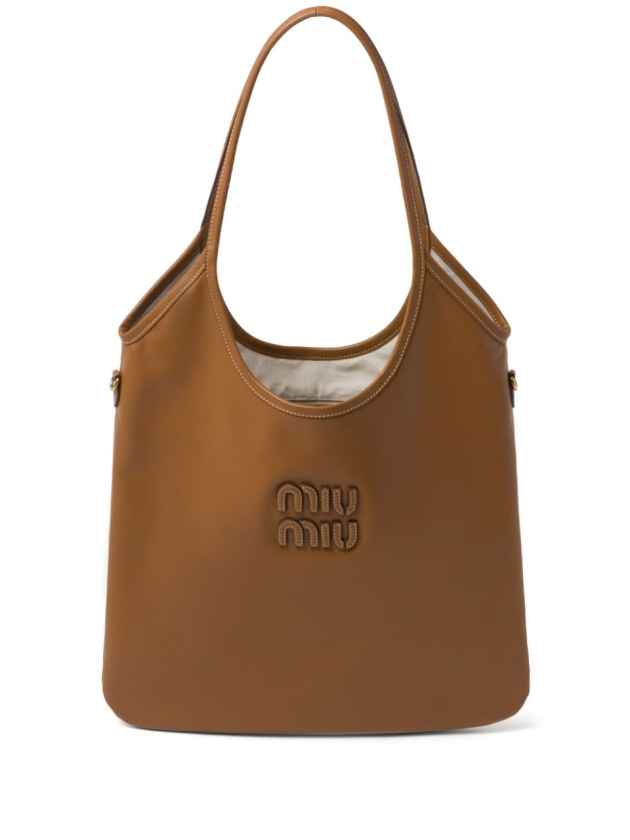 

Сумка-тоут IVY Miu Miu, коричневый