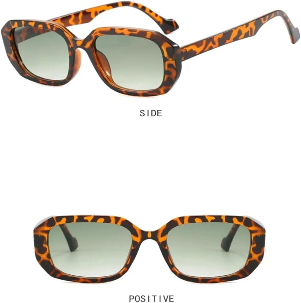 

Солнцезащитные очки с защитой UV400 | Небольшой градиентный цвет | Для женщин и мужчин | Для занятий спортом на открытом воздухе и вождения LXLHWN, Leopard Green