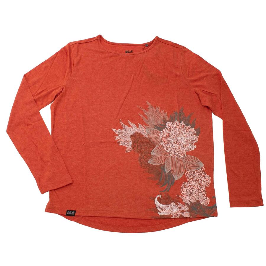 

JACK WOLFSKIN Рубашка Sky Flex с длинным рукавом оранжевого цвета