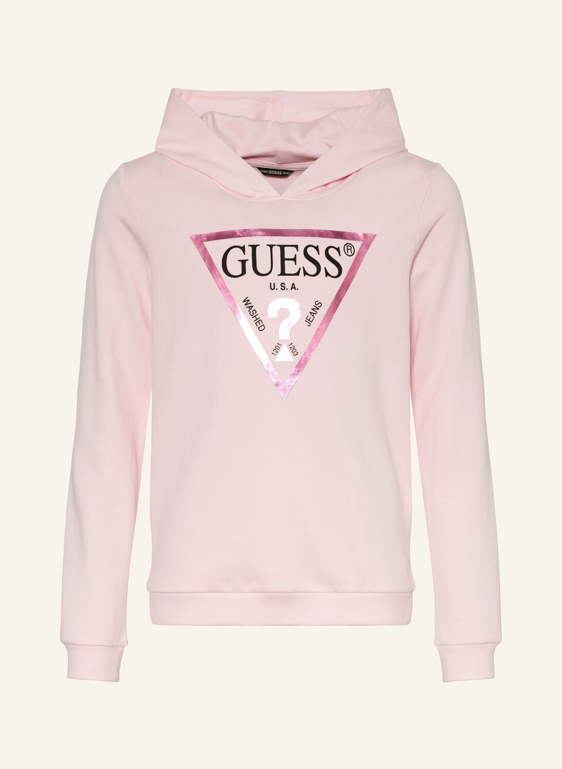 

Толстовка с капюшоном Guess, розовый