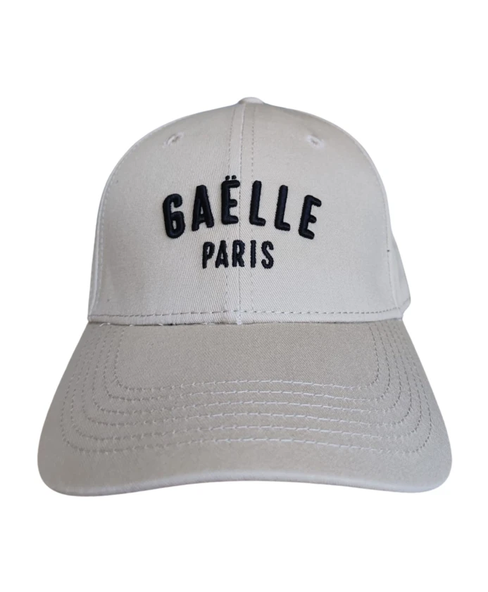 

Вышитая хлопковая бейсболка, песочно-бежевого цвета. Gaã«Lle Paris, белый
