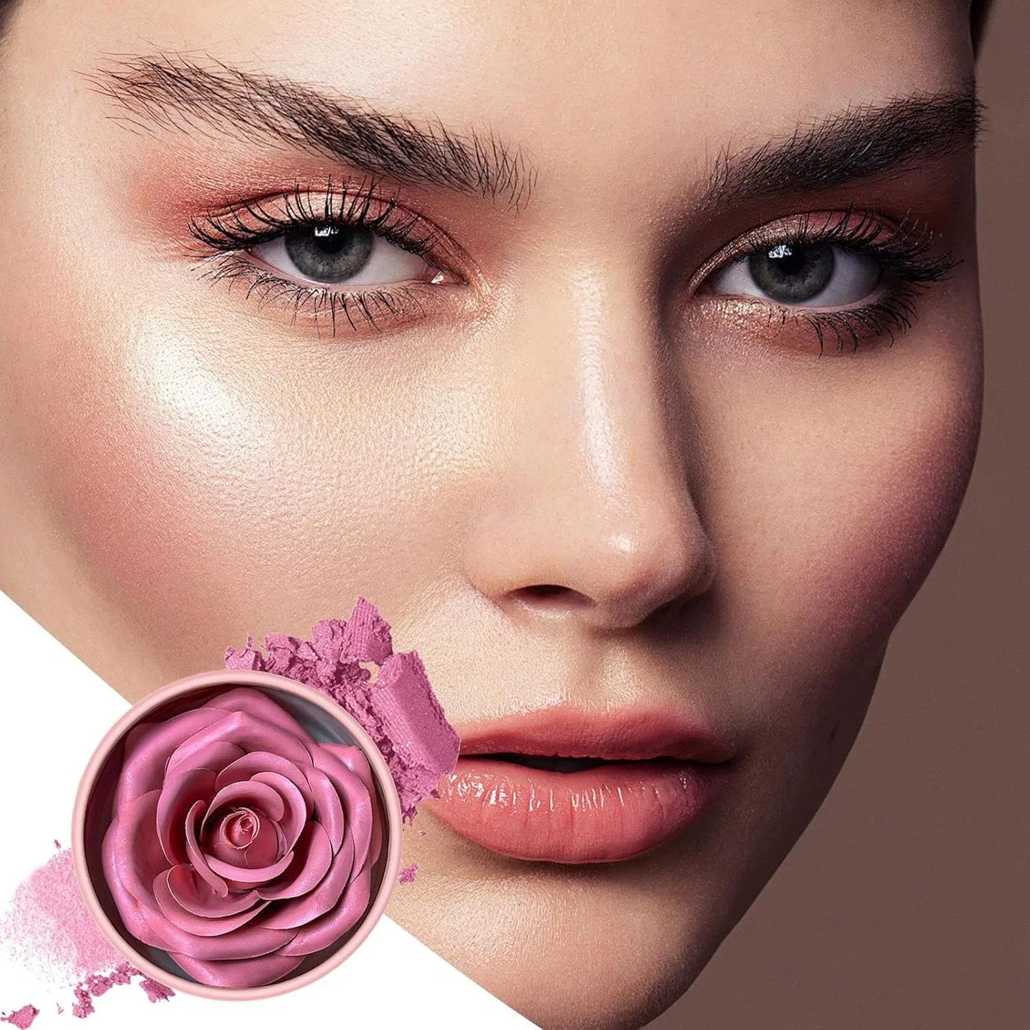 Румяна натуральные 3D Rose Petal Rouge бежевые — фото 3