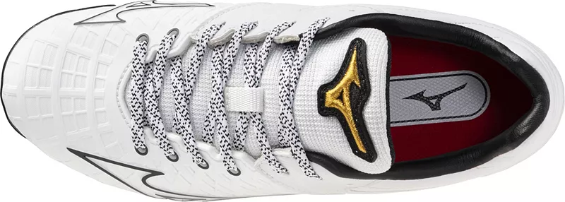 Женские софтбольные бутсы Mizuno Pro FP из ТПУ, белый/черный — фото 2