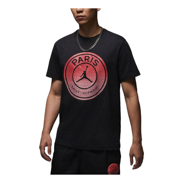 

Футболка paris saint-germain graphic t-shirt asia sizing 'off noir' Air Jordan, мультиколор