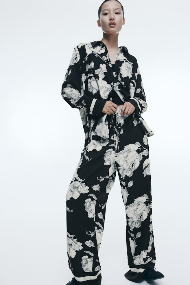 

Блузка из твила H&M, черный