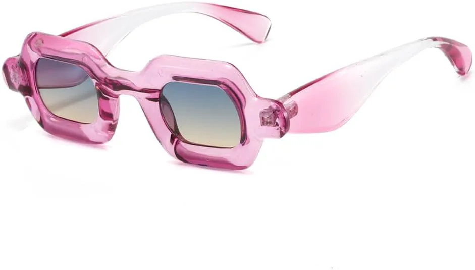 

Панк-очки, маленькие, для женщин и мужчин, разноцветные, UV400, для занятий спортом на открытом воздухе, бега и езды на велосипеде generic, Purple-graybrown