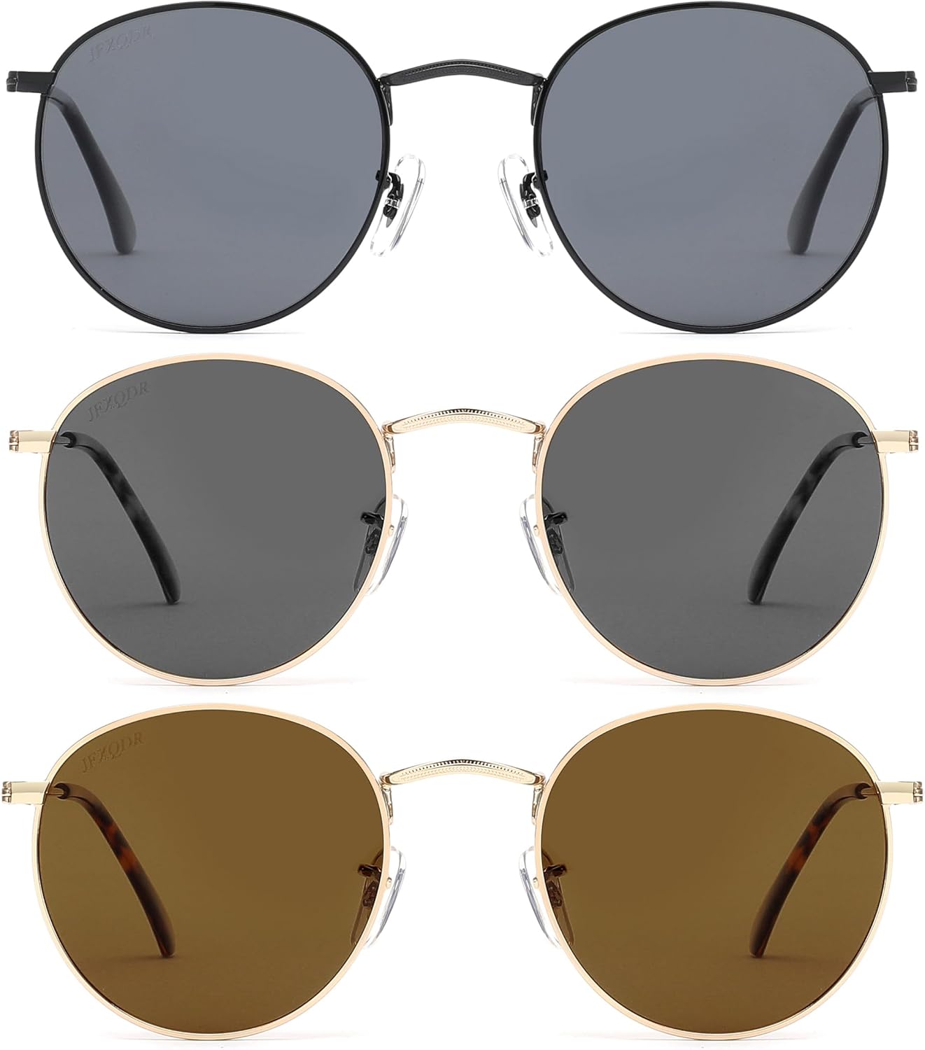 

Мужские поляризованные очки RFS8205 JFXQDR, квадратная резиновая оправа, дужки из углеродного волокна, для рыбалки и вождения, УФ-защита, 3 линзы (Gold/Grey, Black/Grey, Gold/Brown)