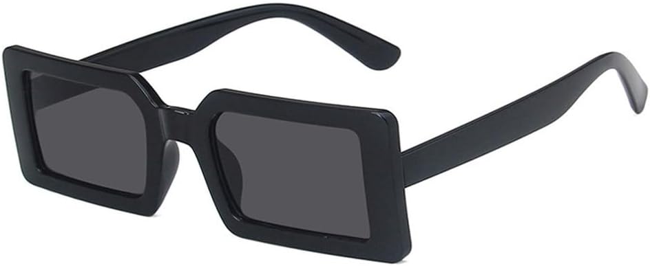 

Модные зеленые прямоугольные женские солнцезащитные очки с прозрачными линзами цвета океана, винтажные мужские солнцезащитные очки с защитой от УФ-излучения UV400 WNCKSQ, Black Gray