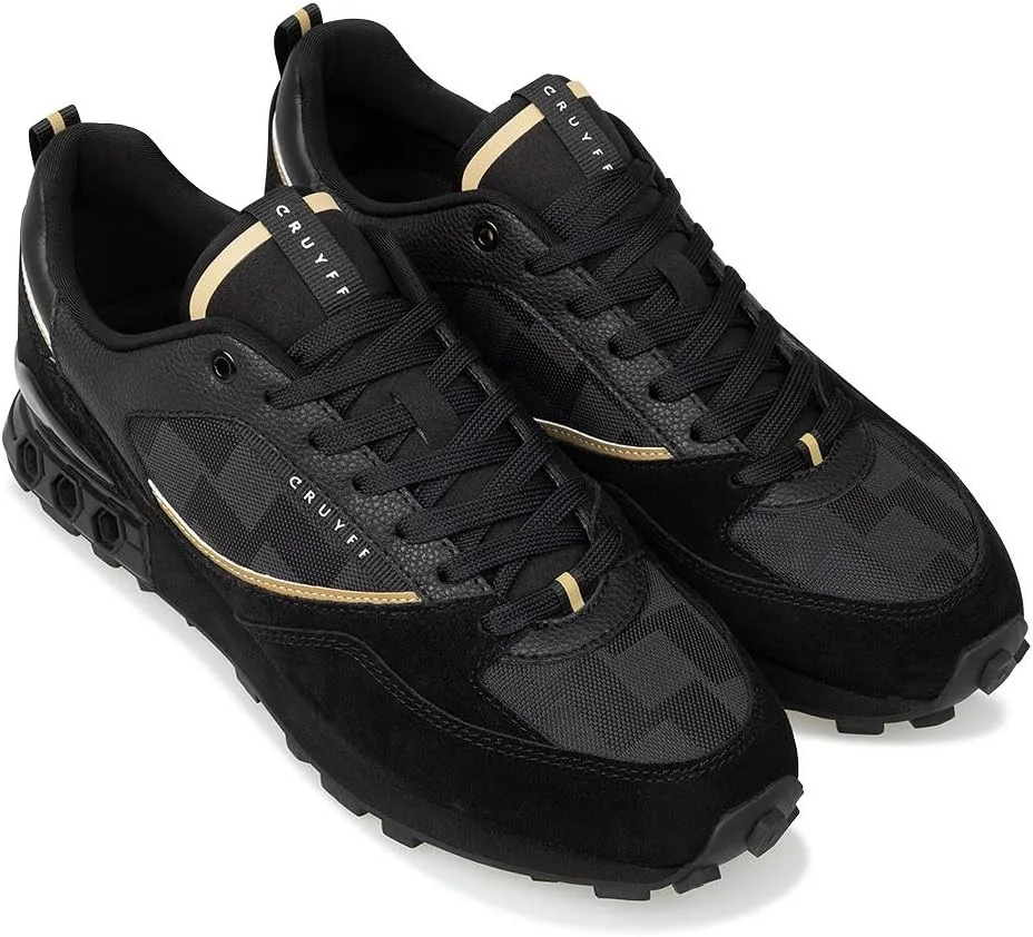 Мужские кроссовки Cruyff Superbia Hex-Tech CC243232-960, черно-золотые — фото 4
