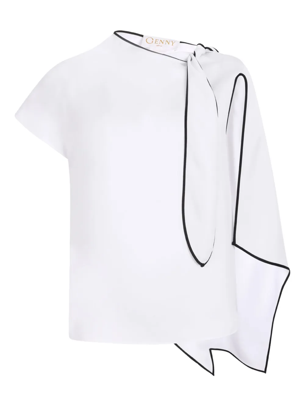 

Блузка с асимметричным вырезом Genny, белый