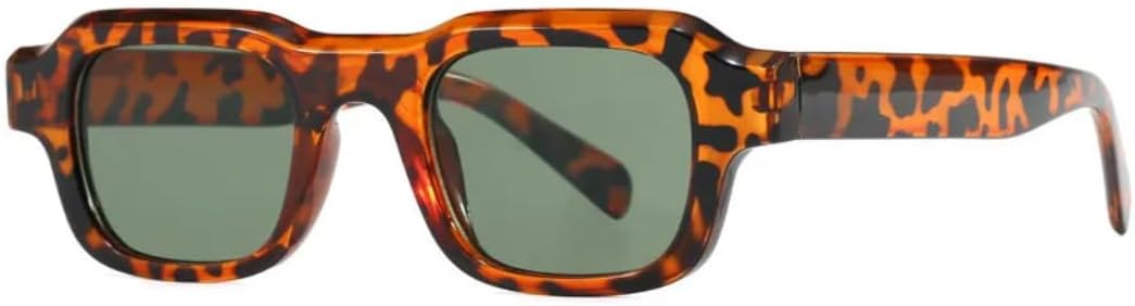 

Солнцезащитные очки с защитой UV400 | Маленькая оправа, линзы конфетного цвета | Для женщин и мужчин, для занятий спортом на открытом воздухе и вождения DSVIGF, Leopard Print Green