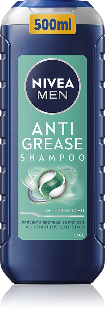 

Мужской шампунь против жирности для жирной кожи головы Nivea, 500 мл
