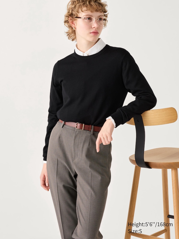 

Элегантные брюки до щиколоток в клетку Uniqlo, цвет 35 коричневый