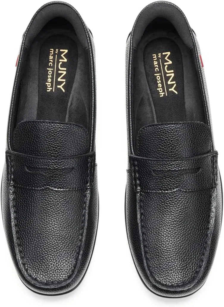 Лоферы повседневные Marc Joseph New York, черная зернистая кожа — фото 3