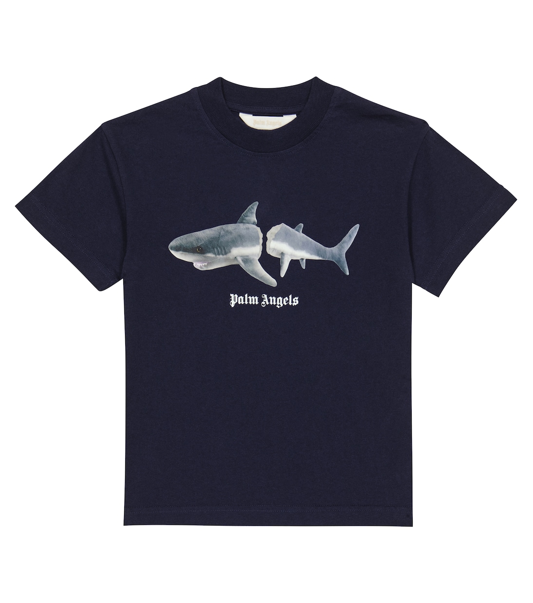 

Футболка из хлопкового джерси с принтом Palm Angels Kids, Navy Blue Medium