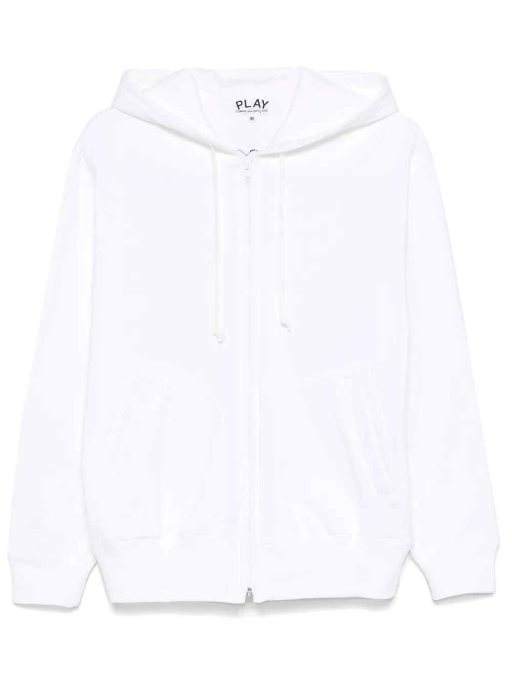 

Худи с нашивкой Comme Des Garçons Play, белый