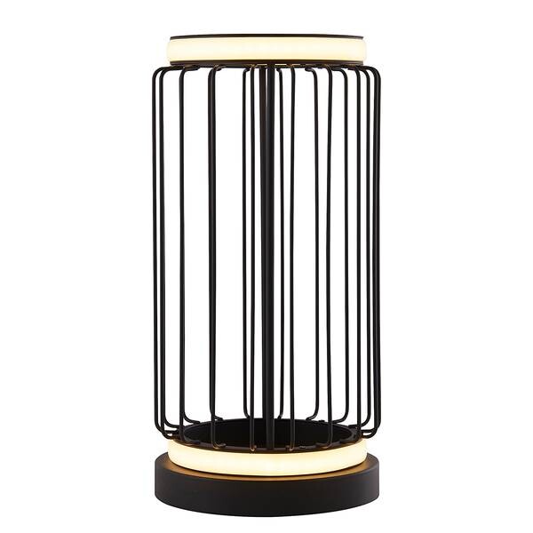 

Светодиодная настольная лампа searchlight Circolo Cage, черный