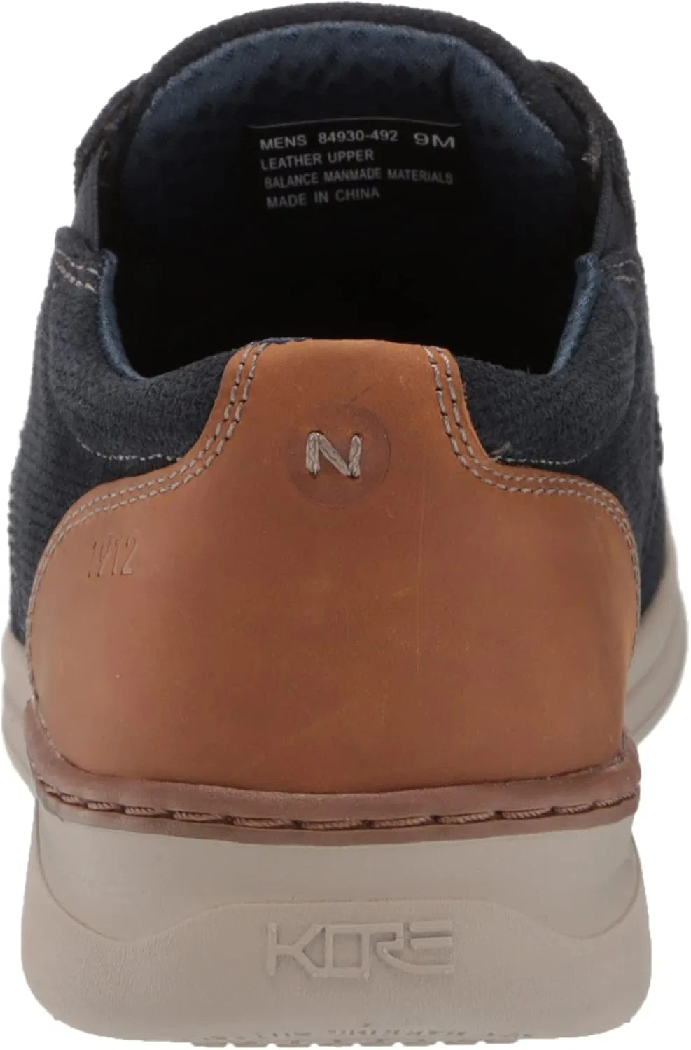 Мужские оксфорды Nunn Bush Tour 2.0 с гладким носком и технологией Kore Comfort Technology, Navy Multi — фото 3