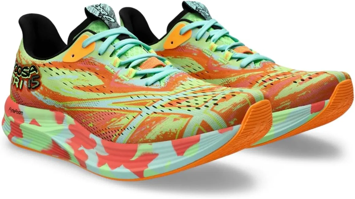 Мужские беговые кроссовки ASICS Noosa TRI 15, Lime Burst Illuminate Mint — фото 2