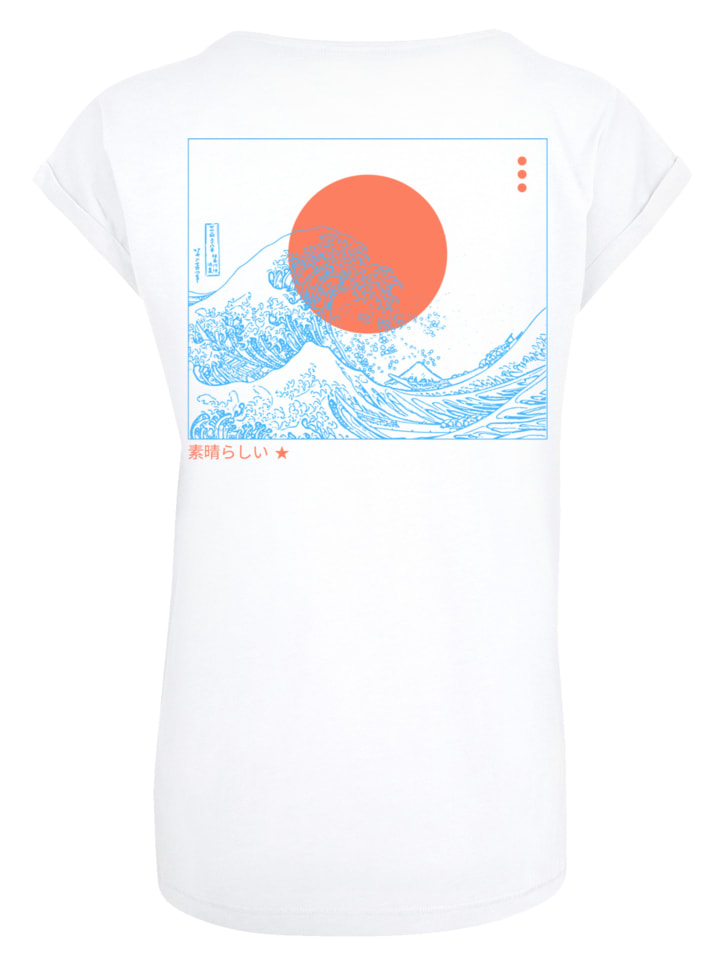 

Женская футболка больших размеров Kanagawa Wave белого цвета F4NT4STIC, Белый, Женская футболка больших размеров Kanagawa Wave белого цвета F4NT4STIC