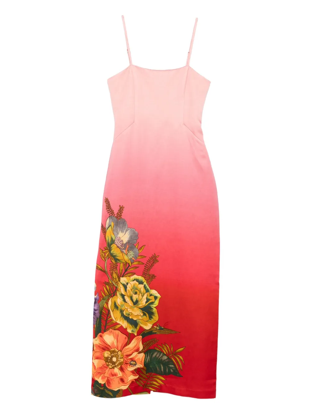 

Платье миди с цветочным принтом ALEMAIS, розовый