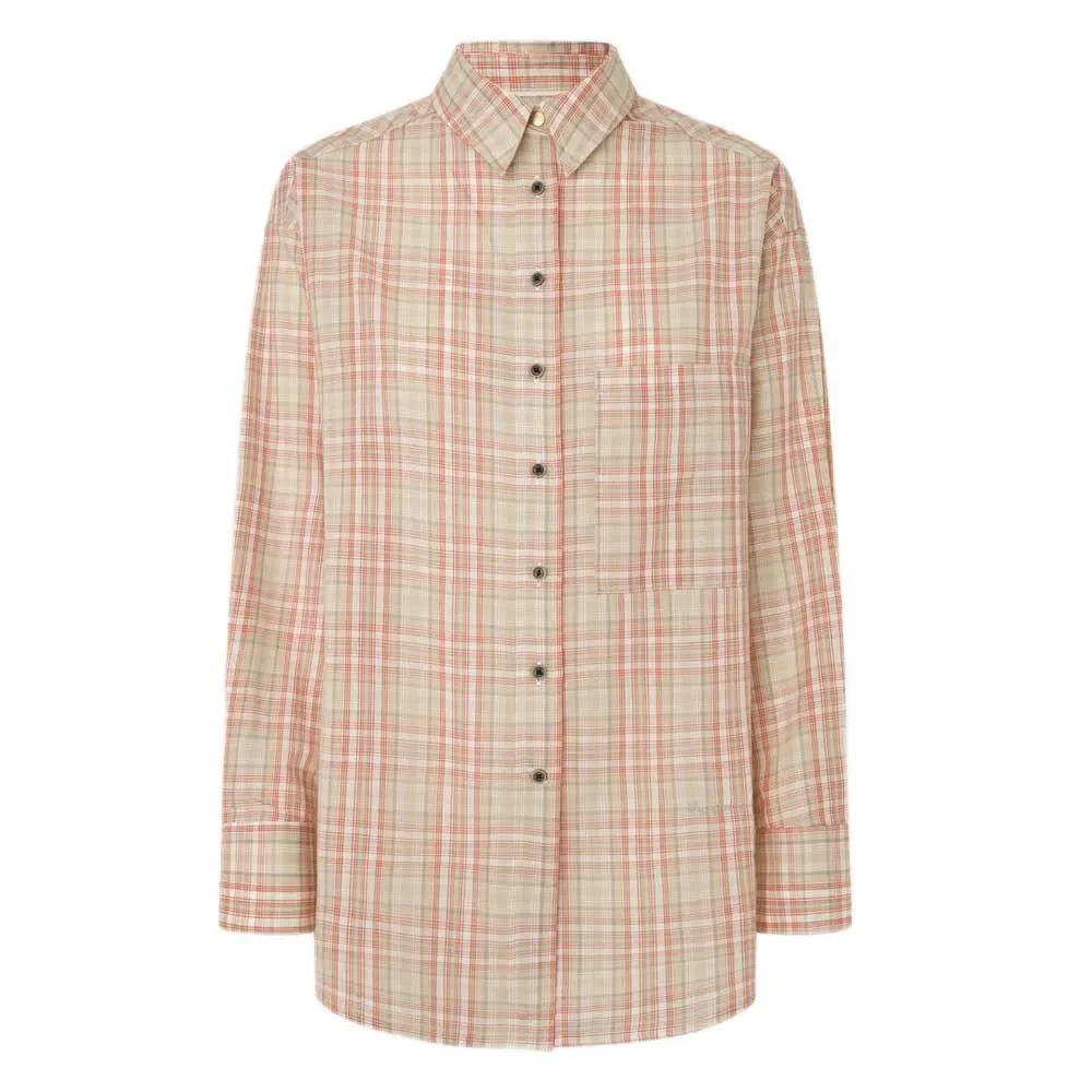 

Рубашка Pepe Jeans Rita Check, бежевый