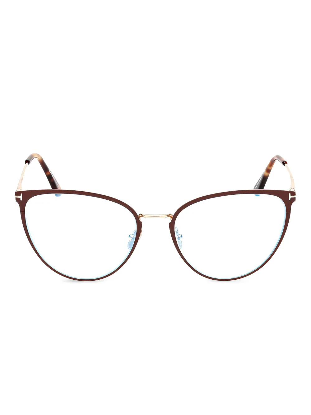 

Очки в оправе 'кошачий глаз' TOM FORD Eyewear, коричневый
