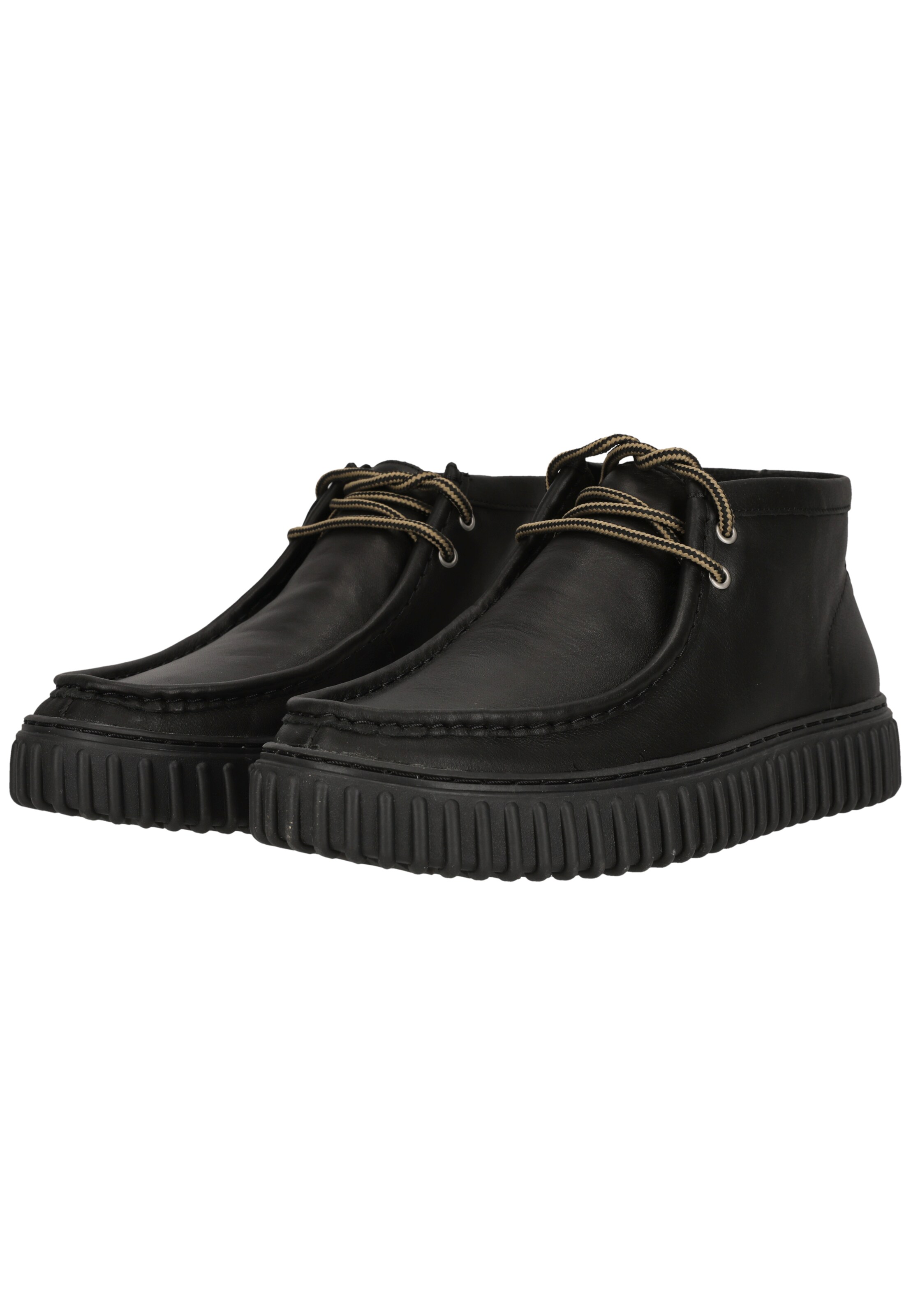 CLARKS Шнурованные ботинки 'Torhill Hi' в черном цвете — фото 3