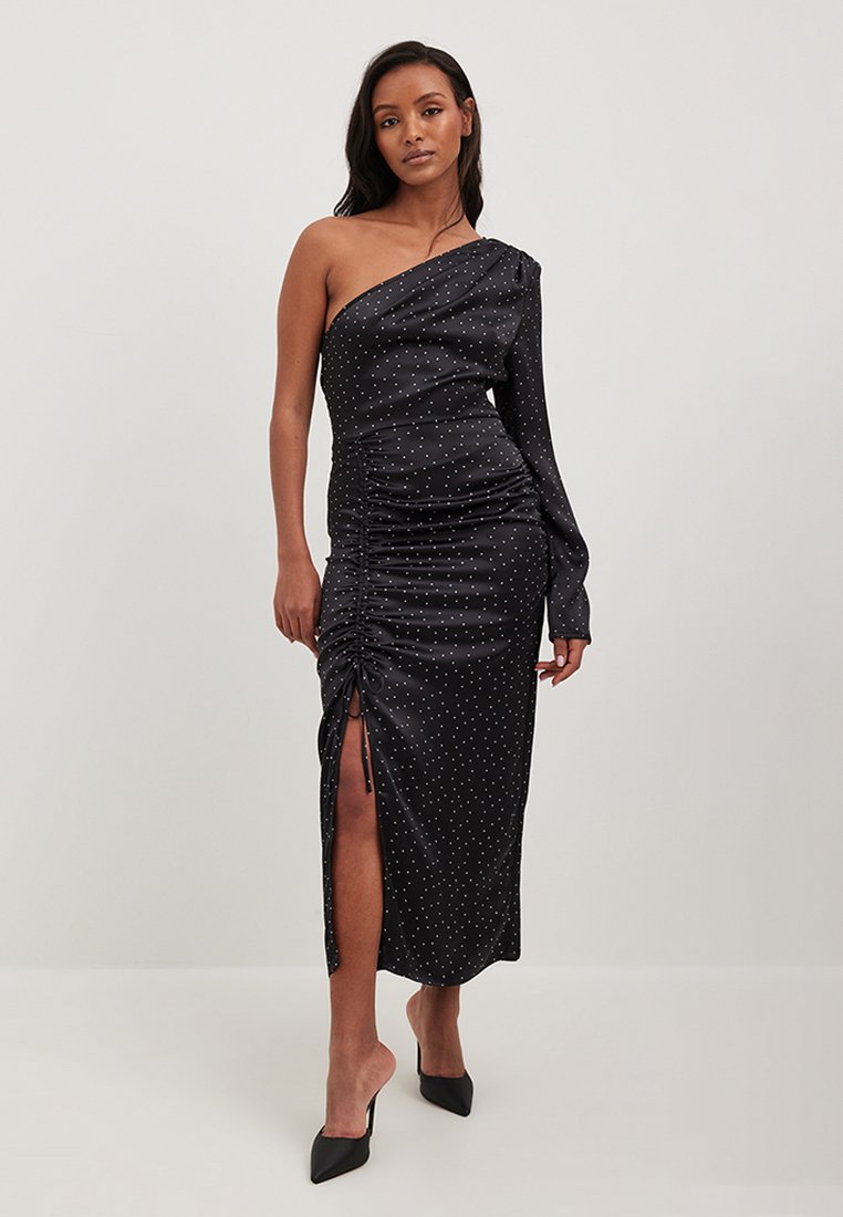 

Коктейльное платье / Вечернее платье ONE SHOULDER SLIT DETAIL DRESS NA-KD, черный