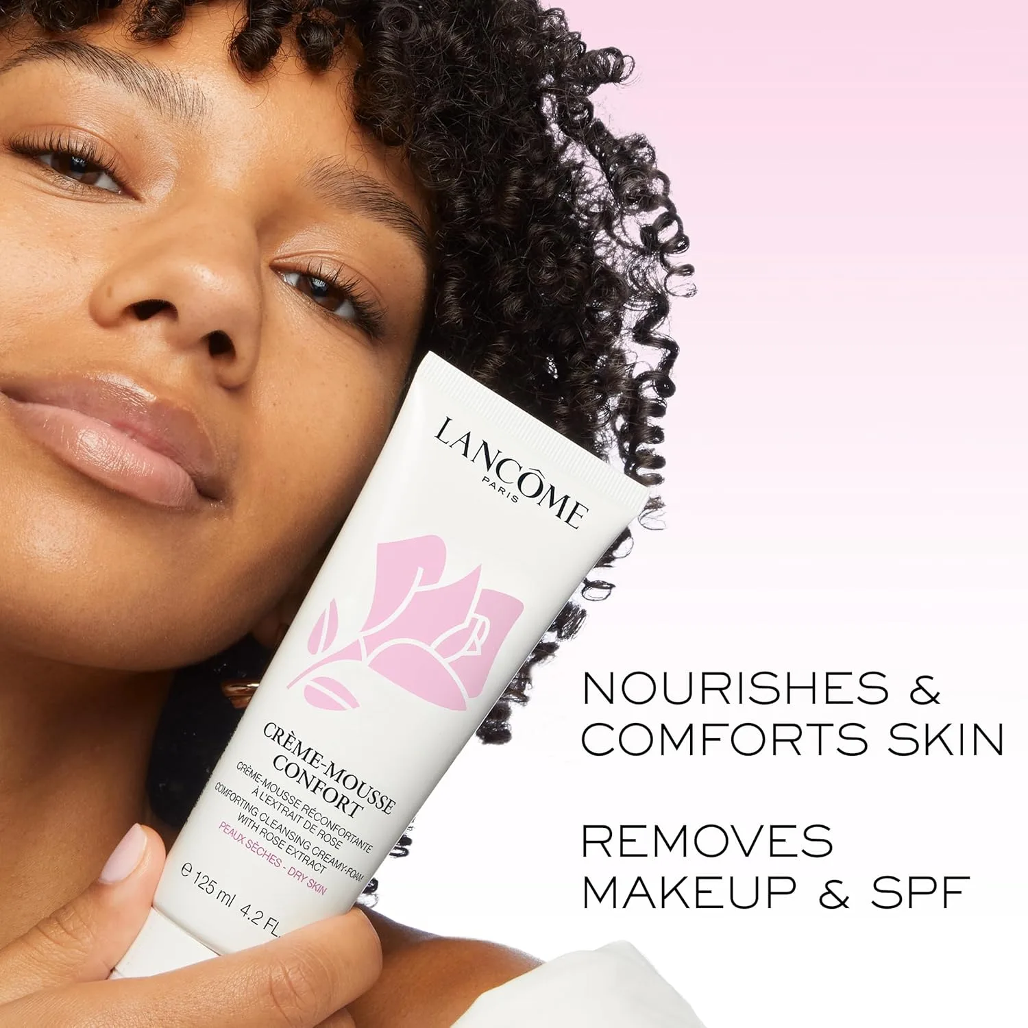 Пенка для умывания Lancôme — Créme Mousse Confort с маслом шиповника, нежно очищает и снимает макияж, , White, 125 мл — фото 3