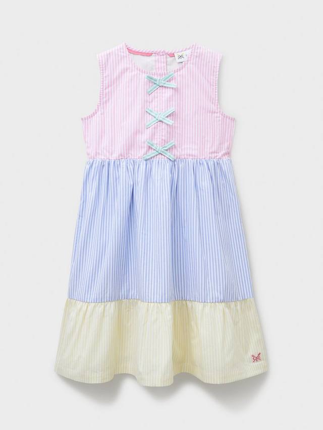 

Детское хлопковое платье без рукавов в полоску Crew Clothing, Multi