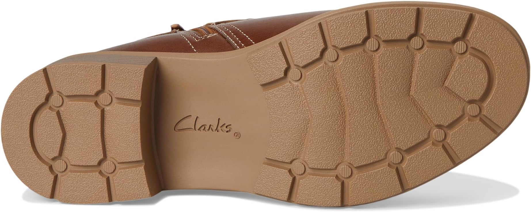 Ботинки женские Clarks Hearth Kaylie  с переплетенным ремешком, коричневый — фото 3