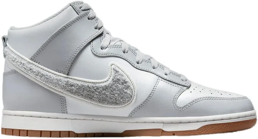 Мужские баскетбольные кроссовки Nike Dunk Hi Retro, светло-серый — фото 2