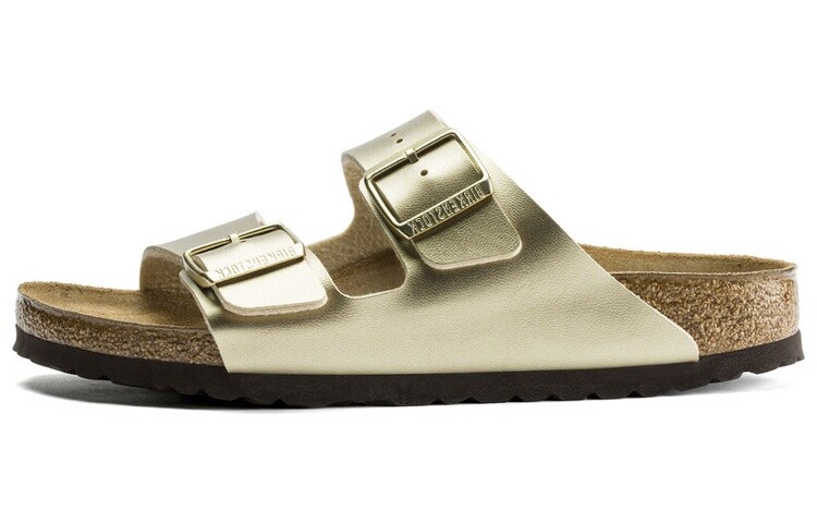 Сандалии с пряжками Arizona Birkenstock, золотой