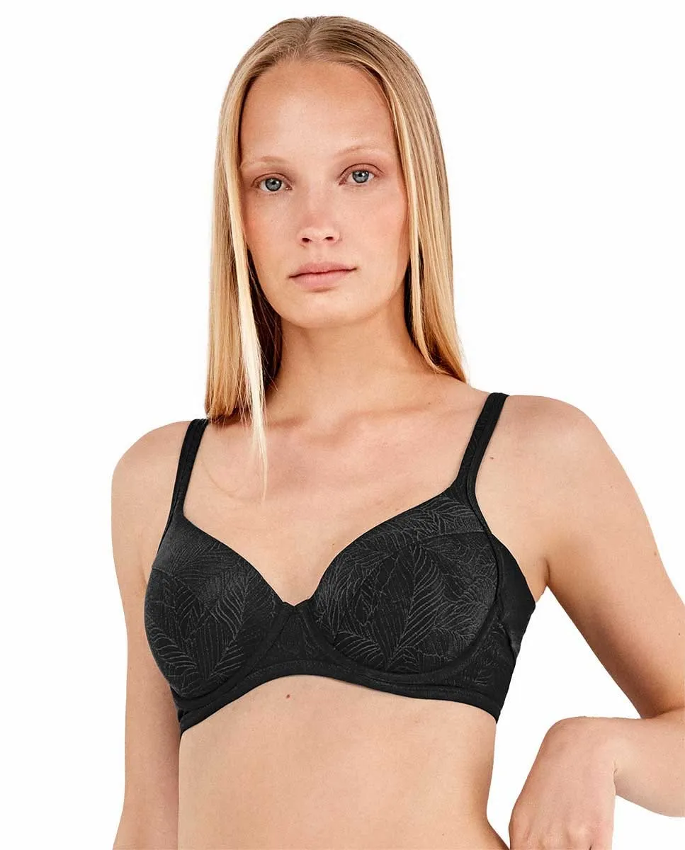 

Бюстгальтер с поддержкой и уменьшением подмышечной зоны Gisela, черный