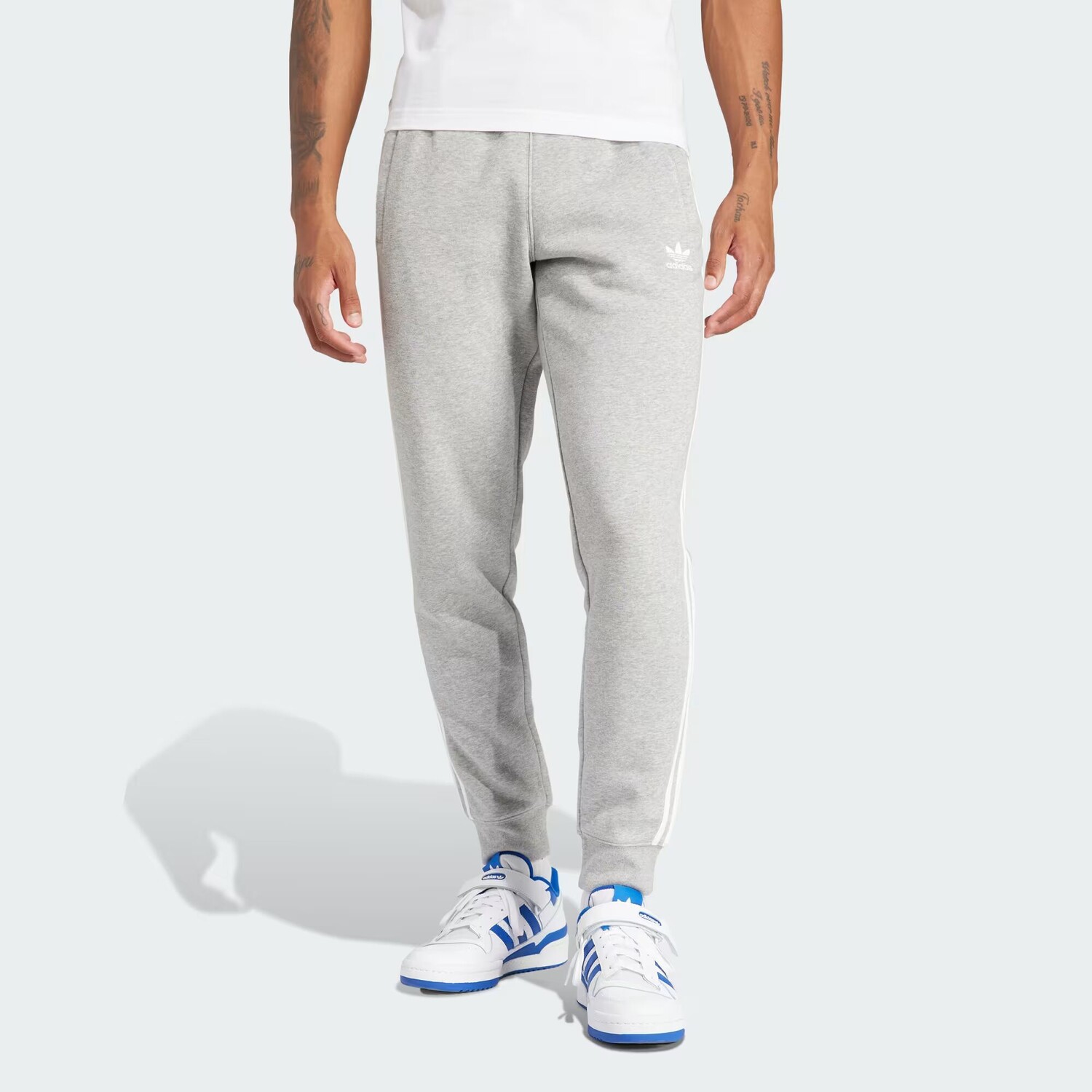 

Брюки Adicolor с 3 полосками Adidas, цвет Medium Grey Heather