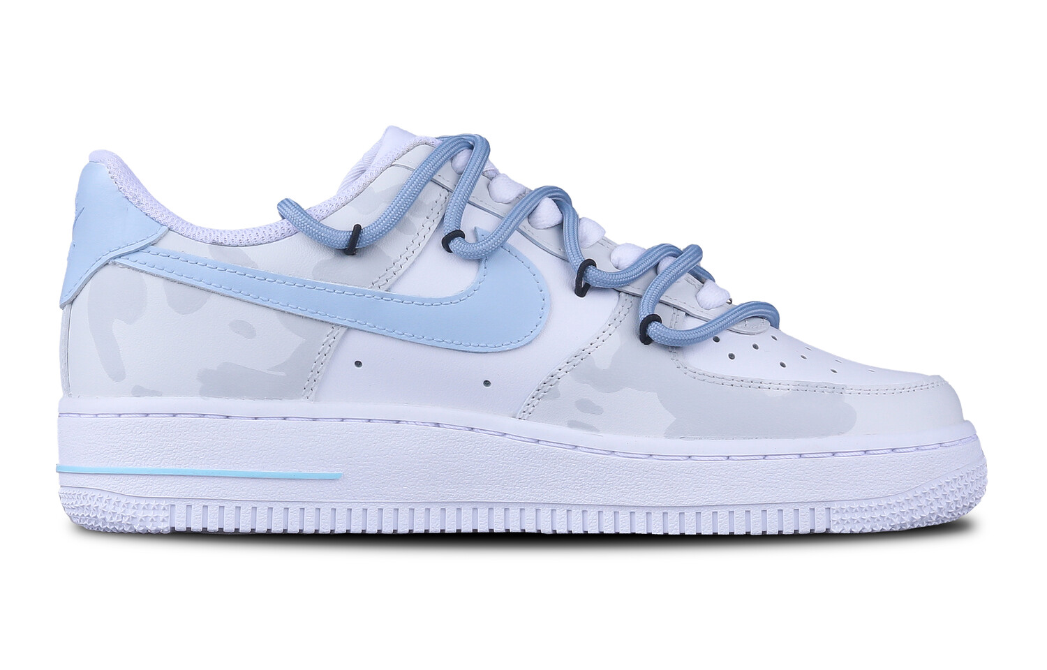 

Кроссовки Air Force 1 для скейтбординга мужские низкие серый/синий Nike