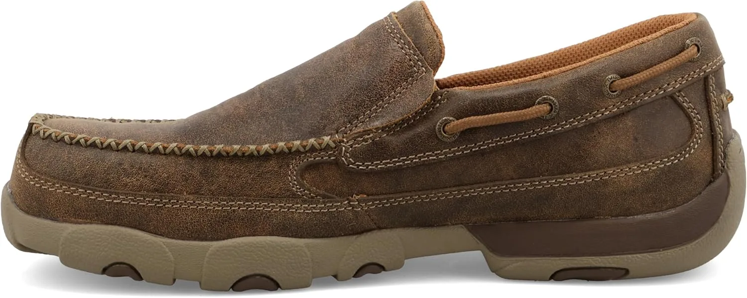 Мужские мокасины Twisted X Chukka Driving Moc Ankle Boots Chukka Boots, коричневый — фото 2