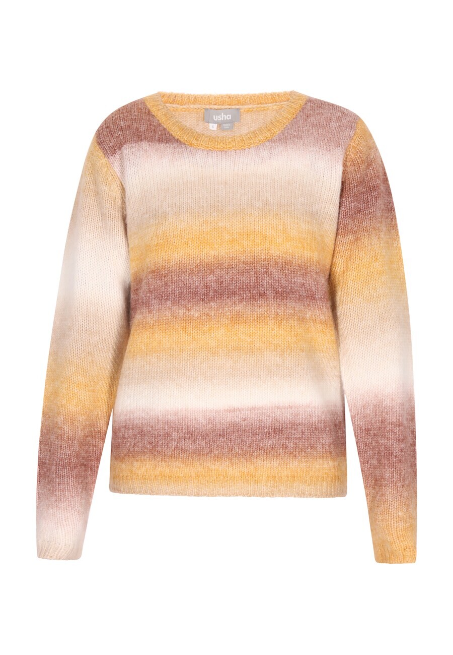 

Тонкий вязаный свитер Usha Sweater, цвет brown/light brown