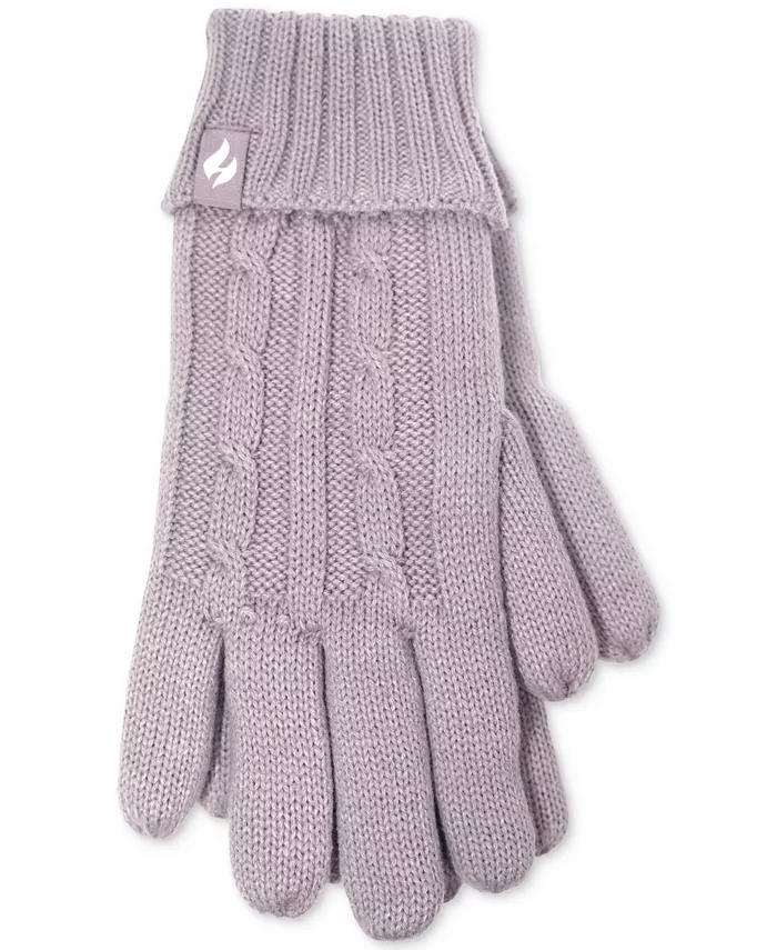 

Женские перчатки Amelia Solid Cable Knit Heat Holders, фиолетовый