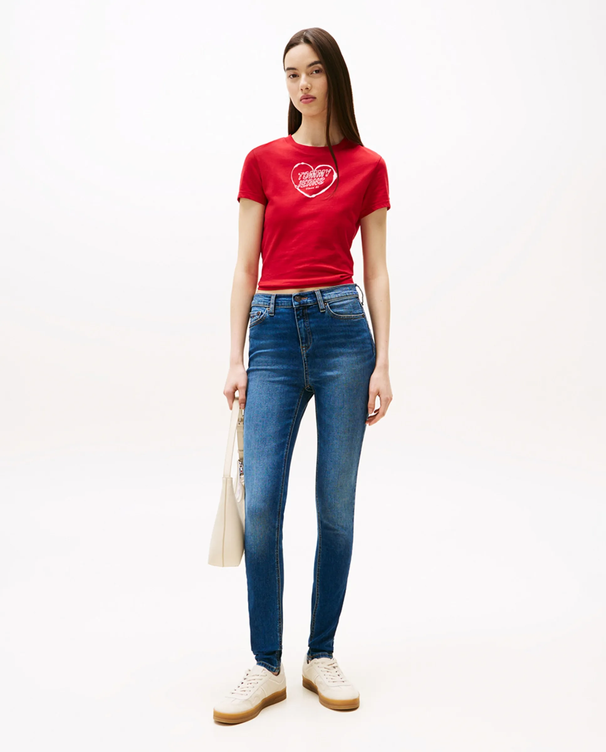 

Женские джинсы NORA скинни фит, средняя посадка Tommy Jeans, синий
