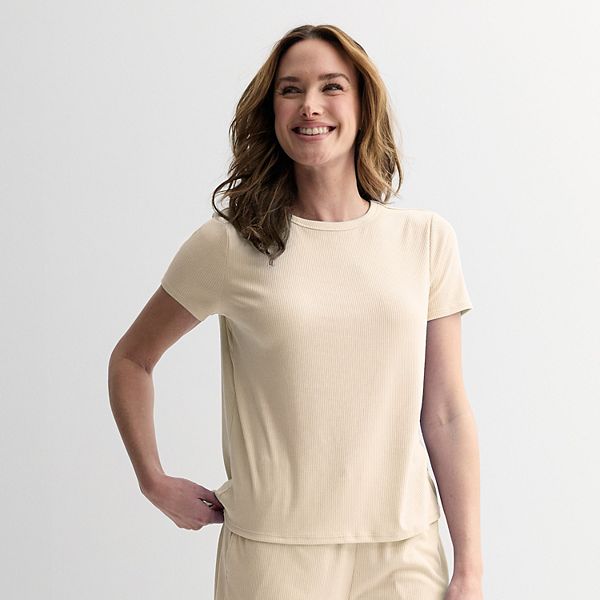 

Женская пижама с коротким рукавом Sonoma Goods For Life, White Oak