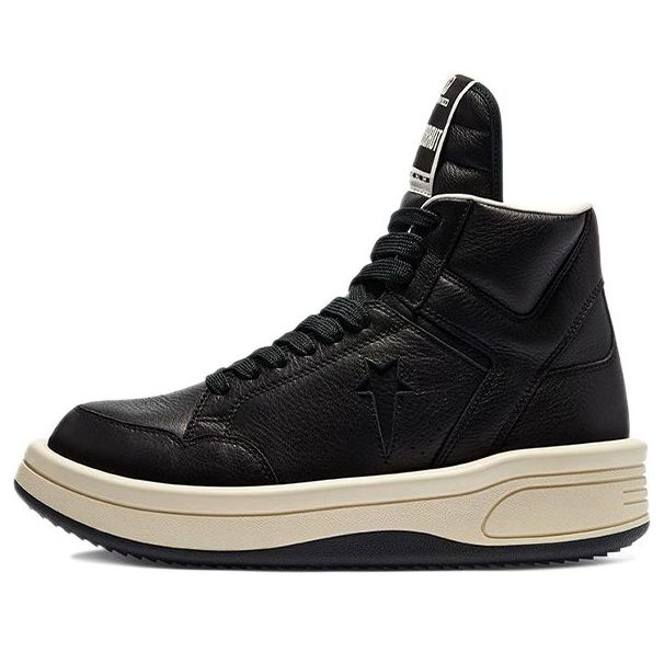 

Кроссовки Converse Rick Owens x TURBOWPN Mid 'Black Cloud Cream' 172342C, черный