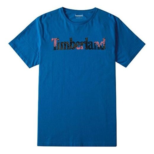 

Футболка men's round neck printing short sleeve blue Timberland, синий