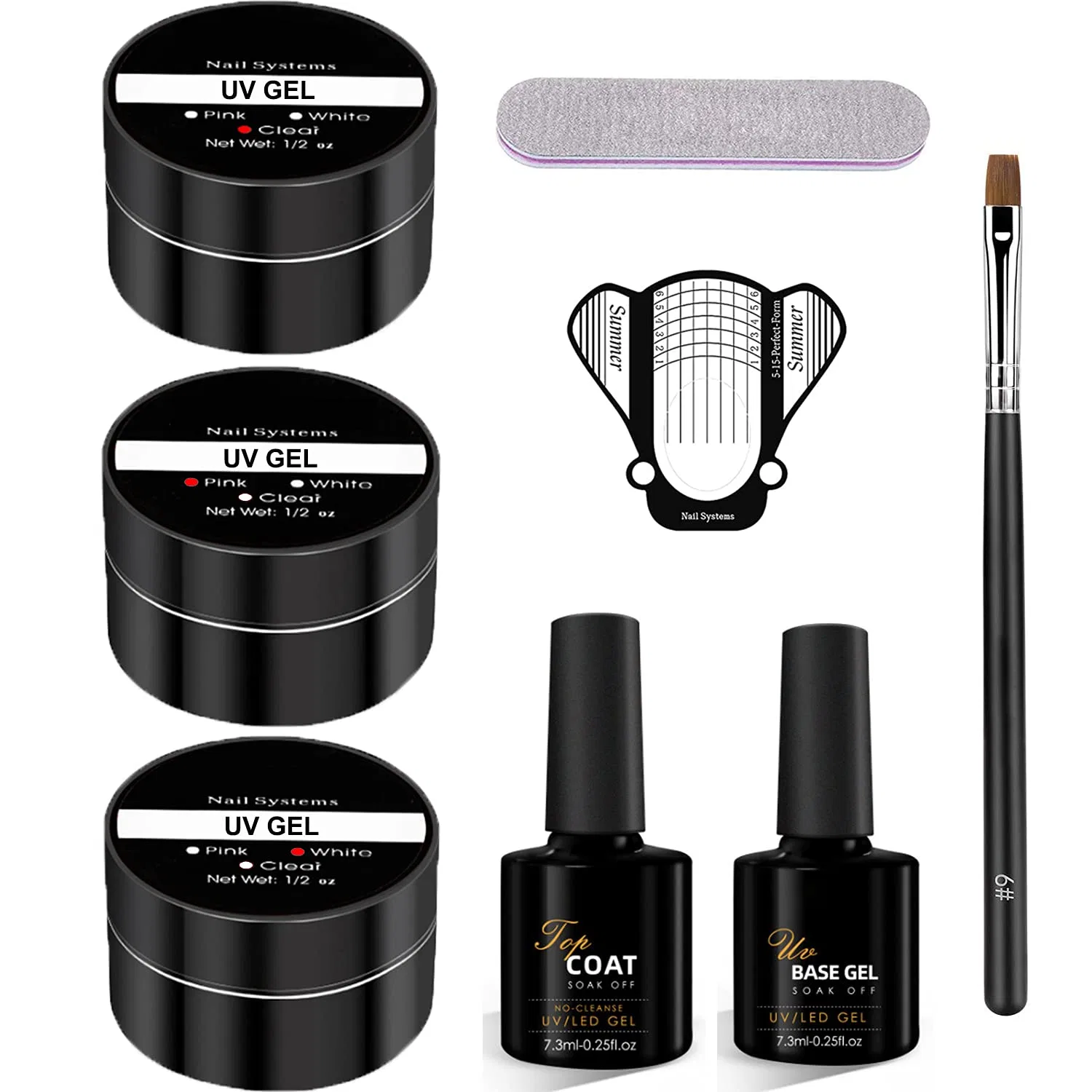 Набор для наращивания ногтей TEEROVA Builder Gel Nail Kit (3 цвета) Teerova, A