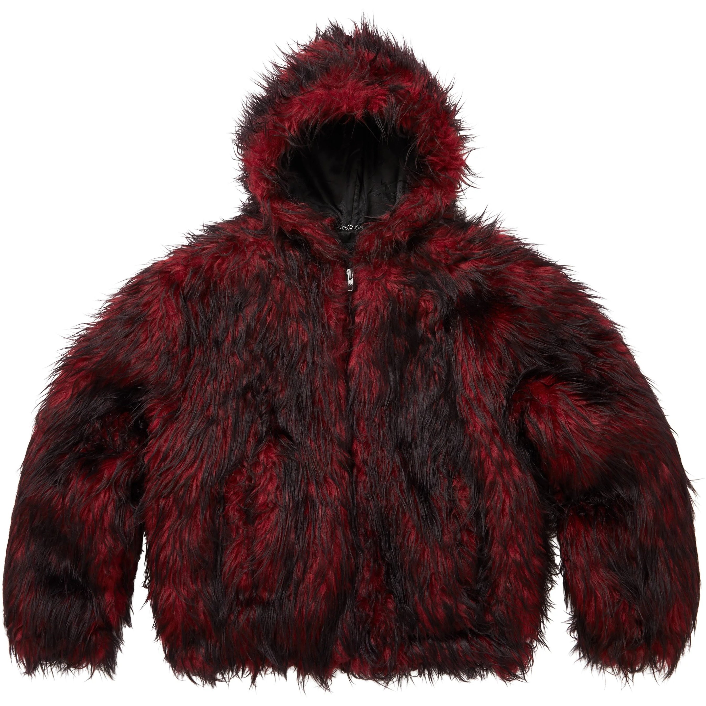 

Supreme Куртка Y's By Yohji Yamamoto FW25 WEEK3 с капюшоном из искусственного меха ветрозащитная унисекс, Red/RED