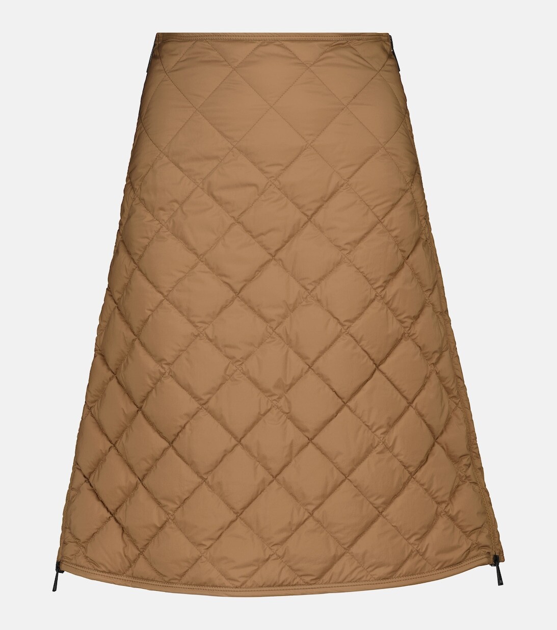 

Стеганая юбка с завышенной талией MONCLER, бежевый