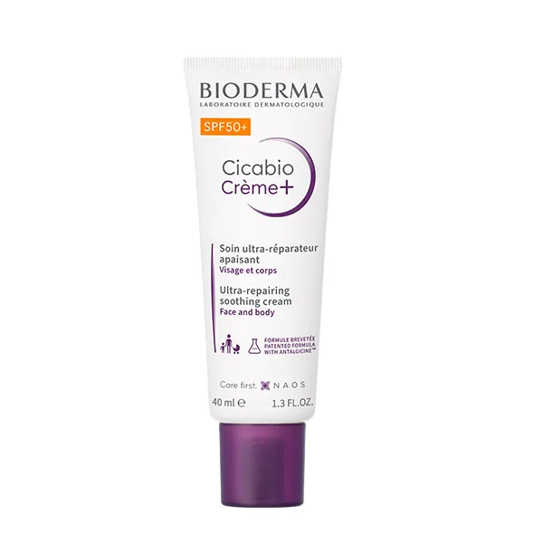 

Восстанавливающий крем с защитой Cicabio Spf50+ Bioderma, 40 ml
